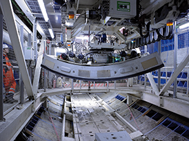 concrete element in a machine