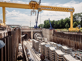 Tunnel construction site
