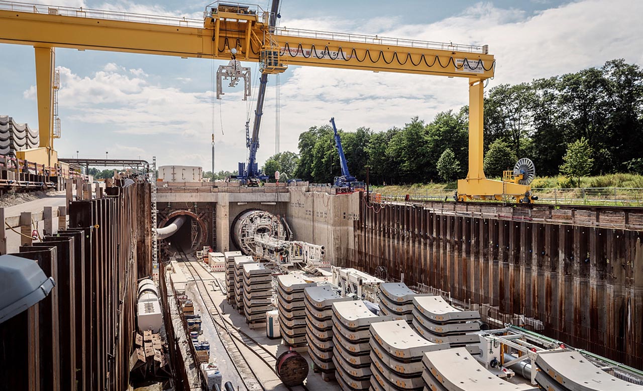 Tunnel construction site