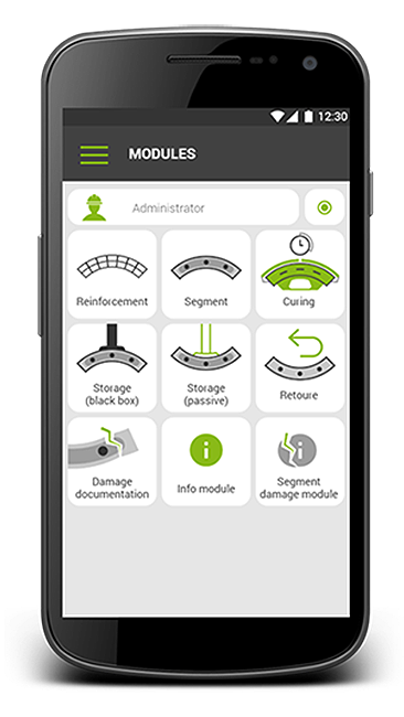 Smartphone mit Dashboard Smartphone mit Dashboard